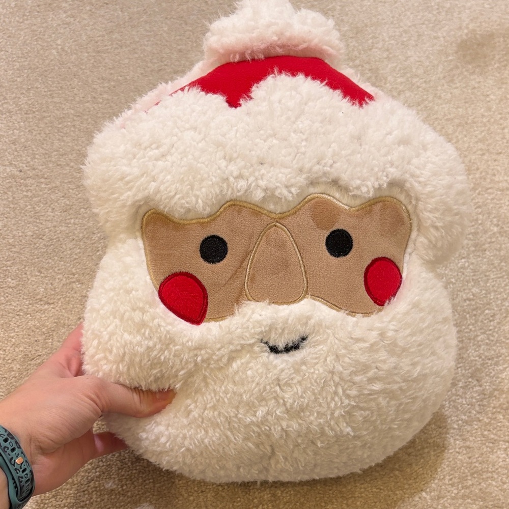 Festive Santa Accent Pillow